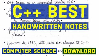 C programming Handwritten Notes  New c notes PDF Download  c Programming  Notesplanet [upl. by Finnie]