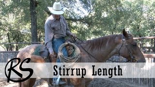 Stirrup Length amp Fit  Everyday Horsemanship with Craig Cameron [upl. by Pepin]