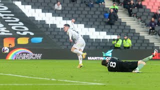 HIGHLIGHTS MK Dons 13 Derby County [upl. by Nerac842]