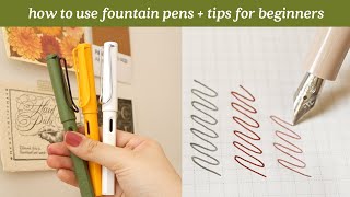 How to Use Fountain Pens  Tips for Beginners [upl. by Ahslek]