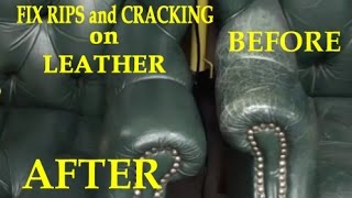 Fix Rips and Cracking on a Leather Chair [upl. by Emoraj460]