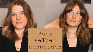 Selber Pony Schneiden  Curtain Bangs schneiden  Liv Singer [upl. by Lobel]