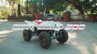 Razor Dirt Quad 500 Electric 4Wheeler Ride Video [upl. by Volpe]