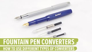 How to Use a Fountain Pen Converter [upl. by Sande223]