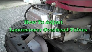 DIY How to Adjust Lawnmower Overhead Valves [upl. by Rengaw896]