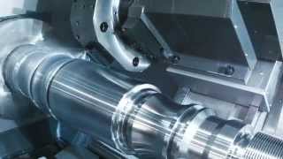 ST55 Cutting Demo  Haas Automation CNC Lathe Turning [upl. by Hafeenah]