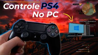 Como Usar Controle Do PS4 No PC Definitivamente 2023 [upl. by Eadrahc324]