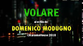 Karaoke  Volare Italiano  Domenico Modugno [upl. by Enitsirt339]