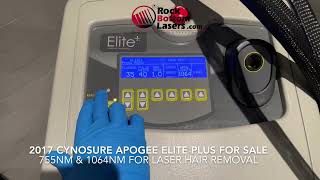 2017 Cynosure Apogee Elite Plus with Zimmer Cryo 6 Skin Chiller Laser For Sale [upl. by Leirbag407]