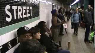 Beyonce  Halo  live in New York City subway  Silvia Jhony [upl. by Zebapda]