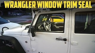 How to Replace Window Seal Trim on Wrangler JK [upl. by Barny]