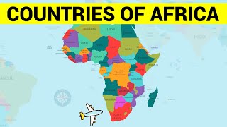 AFRICAN COUNTRIES  Learn Africa Map and the Countries of Africa Continent [upl. by Adnilra76]