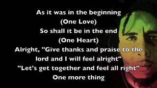 One Love  Bob Marley Lyrics [upl. by Karel519]