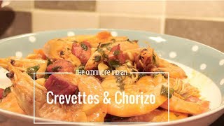 Crevettes amp Chorizo  Tapas Style Prawn Recipe [upl. by Jemy]