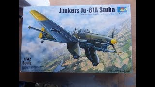 Trumpeter 132 Junkers Ju87A Stuka Video Build Part 1 [upl. by Eetnuahs636]