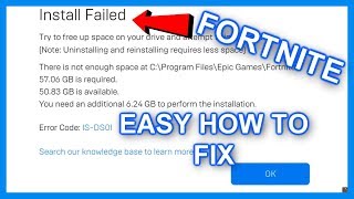 PCHOW TO FIX FORTNITE ERROR INSTALLED FAILED UPDATE 2019 [upl. by Combs]