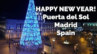 New Years Eve from Puerta del Sol Madrid Spain Happy New Year 2025 [upl. by Adnor]