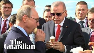 Putin buys an ice cream for Erdoğan Will you pay for me too [upl. by Niledam]