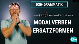 🚀DSHGrammatik MODALVERBEN können und wollen  Ersatzformen I DEUTSCH B2C1 [upl. by Radferd957]