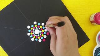 Mandala Dot Art For Beginners  Simple amp Easy Mandala [upl. by Mulcahy]