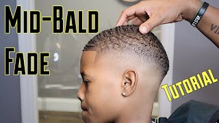 Barber Tutorial How To Do A Mid Bald Fade [upl. by Nace571]