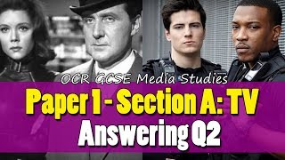 OCR GCSE Media Studies  3 Paper 1 Section A Answering Q2 [upl. by Derraj225]