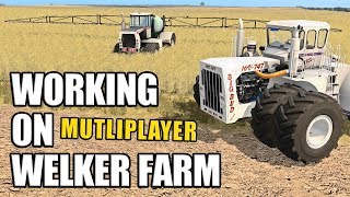 WORKING ON WELKER FARMS  Multiplayer Farming Simulator 17  Ep1 [upl. by Shields]