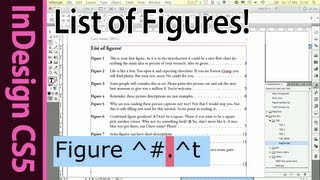 InDesign List of Figures and Tables Tutorial [upl. by Schenck620]