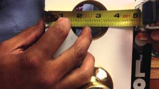 How to Measure Door Hardware Backset [upl. by Nagram]