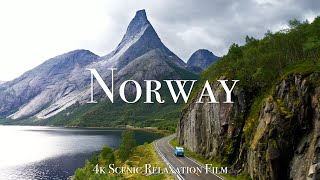 Norway 4K  Scenic Relaxation Film with Calming Music [upl. by Elleb]