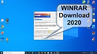 How to DownLoad WinRAR and WINRAR download  Windows 10 The Easy Way 2020 [upl. by Bazluke135]