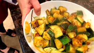 Sauteed Zucchini Recipe  How To Cook Zucchini On A Stove In A Frying Pan Healthy Keto Easy Vegan [upl. by Maurizio]