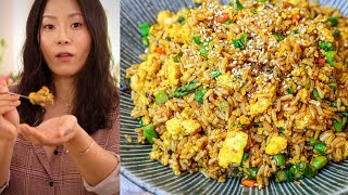 Plantbased Egg Fried Rice Recipe  Vegan Recipes for Beginners amp How to Cook Scrambled Tofu [upl. by Church987]