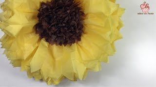 ✂️COMO HACER UN GIRASOL GIGANTE🌻 [upl. by Rafaela]