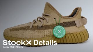 A Close Up Look at the Yeezy 350 v2 Earth  Details  StockX [upl. by Jamaal]