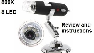 The USB Digital Microscope In Depth Review Instructions And Unboxing [upl. by Hadlee]