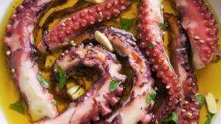 Octopus Recipe How to cook Octopus Greek style by Theo Michaels [upl. by Faus187]