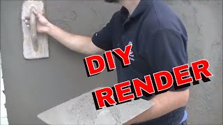 HOW I FINISH MY RENDER SMOOTH SAND AND CEMENT GUIDE AND TIPS DEMO DIY [upl. by Ely172]