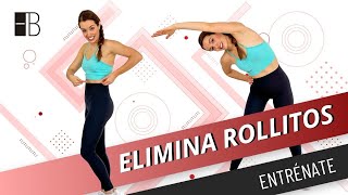 Ejercicios para REDUCIR CINTURA y ELIMINAR ROLLITOS de la espalda [upl. by Dimitry221]