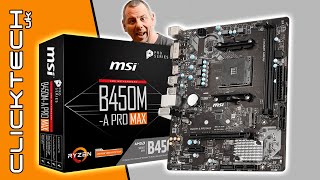 MSi  B450M A Pro Max  Micro ATX Motherboard  Unboxing and Overview [upl. by Anabel]