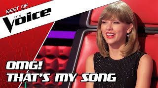 TOP 10  BEST TAYLOR SWIFT covers in The Voice [upl. by Atilahs]