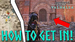 How to Get Into the Saint Albanes Abbey Monastery  Assassins Creed Valhalla [upl. by Targett141]