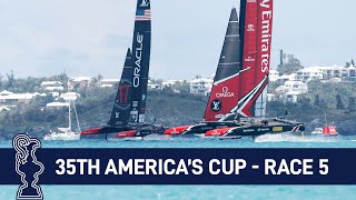 35th Americas Cup Race 5 USA vs NZL  AMERICAS CUP [upl. by Redfield]