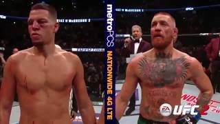 UFC 202 Conor McGregor and Nate Diaz Octagon Interviews [upl. by Eznyl522]