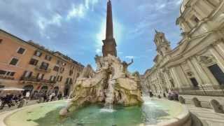 Le opere del Bernini a Roma  Virtual Video 360° HDR [upl. by Eecrad]