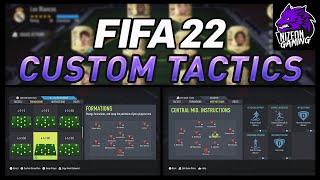 How To EDIT In Game FormationsInstructions amp Custom Tactics  FIFA 22 [upl. by Airpal]