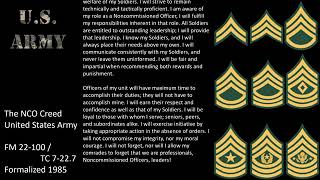 Read it To Me The NCO Creed [upl. by Thorfinn203]