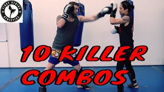 10 Killer Kickboxing Combos for Beginners to Advanced [upl. by Simons944]