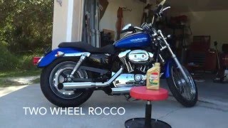 How To Harley Davidson Primary and Transmission Oil Change [upl. by Anialam873]