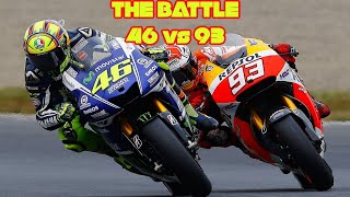 Valentino Rossi VS Marc Marquez Epic Battles [upl. by Yentterb]